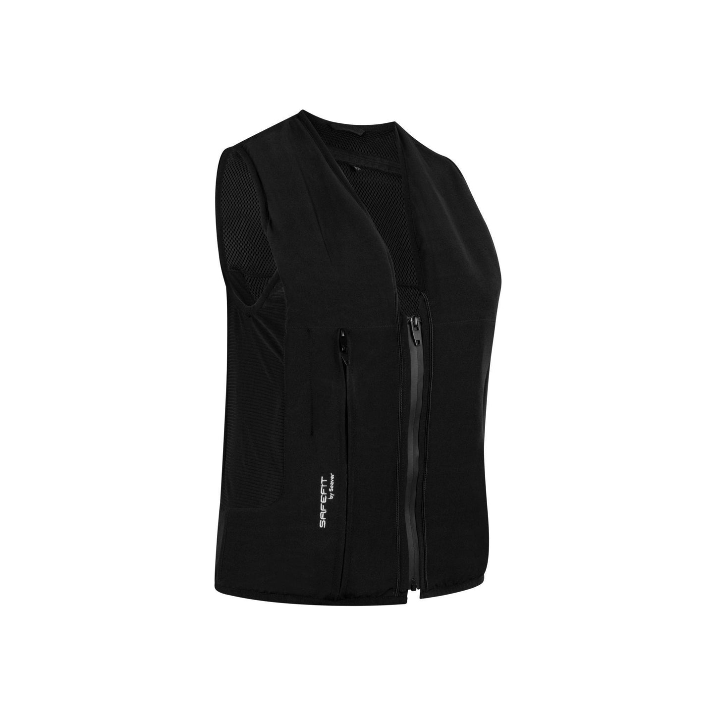 Equestrian safety vest, SAFEFIT by Seaver, on white back ground