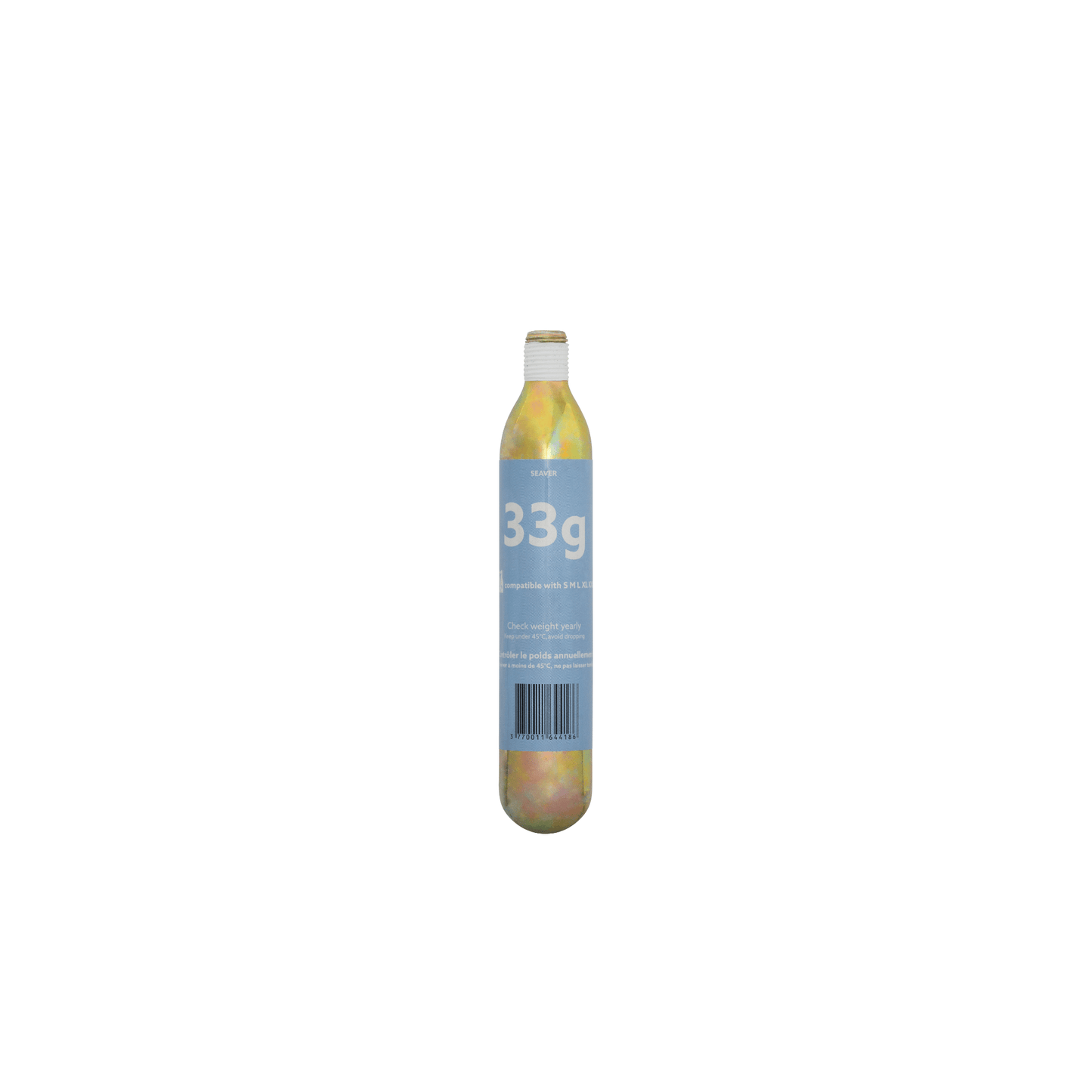 SEAVER SAFEFIT CO2 Cartridge | 24g & 33g Sizes - EqiSafe
